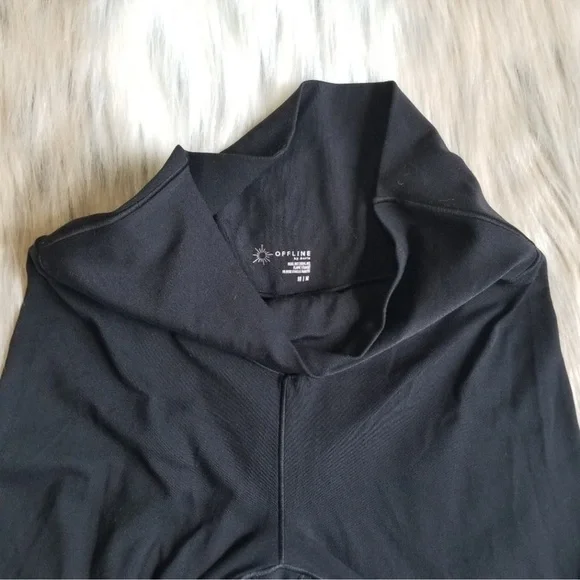 Aerie Offline Real Me High Waisted 
Crossover Super Flare Leggings Pants 
Size M - Picture 10 of 11